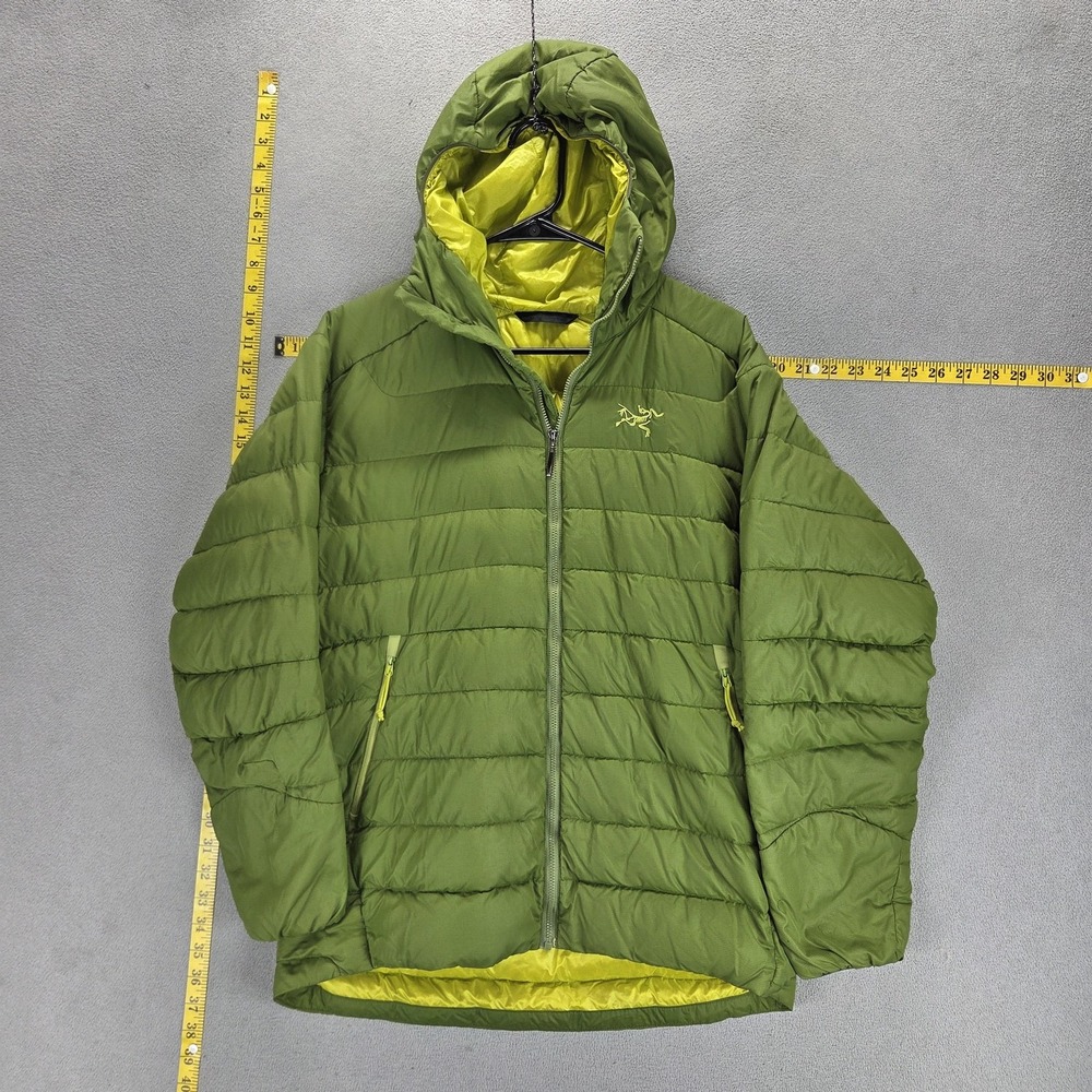 Arc'teryx Jacket Mens Medium Green Thorium AR Hoody Down Insulated Puffer
